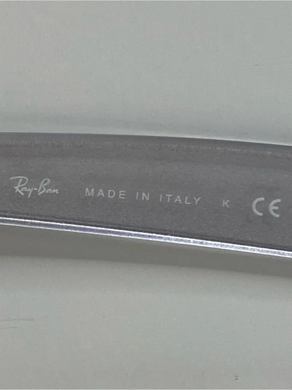 Ray-Ban New Wayfarer Sunglasses 6144/40 Silver Gray Made In Italy